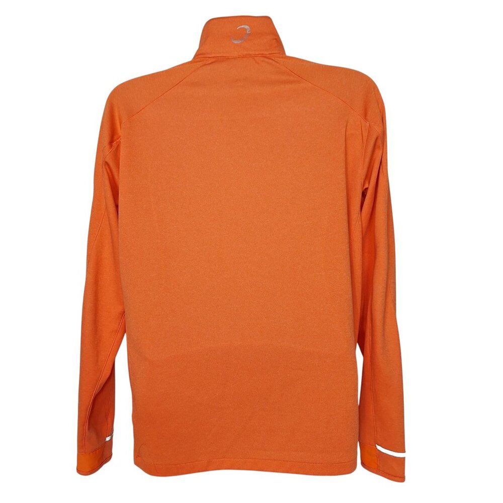 Zero Restriction 1/4 Zip Pullover Large Orange Pe… - image 3
